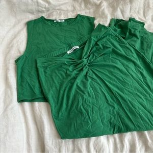 Reformation Rylan Set in Green